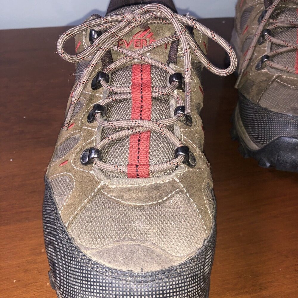 EVEREST Mens Leather Brown Hiking Boots Size 12 Ankle Utility‎ Outdoors - Picture 4 of 13
